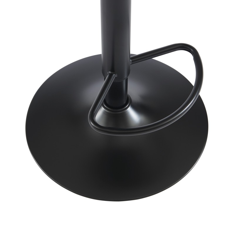 Lot de 2 tabourets HOLY métal noir mat