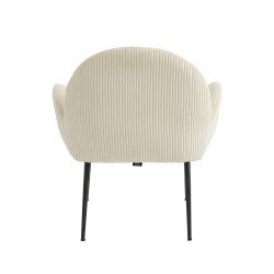 Fauteuil GINA velours côtelé beige
