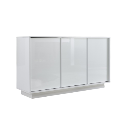 Buffet MILANO laqué blanc brillant 138cm
