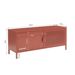 Meuble TV PANTONE terracotta