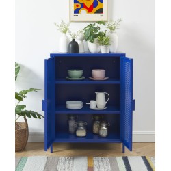 Buffet PANTONE métal bleu électrique h100cm