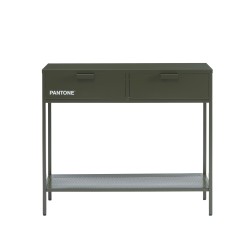 Console PANTONE métal vert olive foncé 100cm
