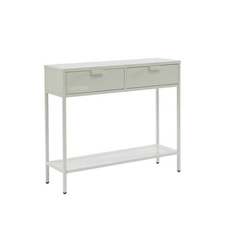 Console PANTONE métal beige sable 100cm