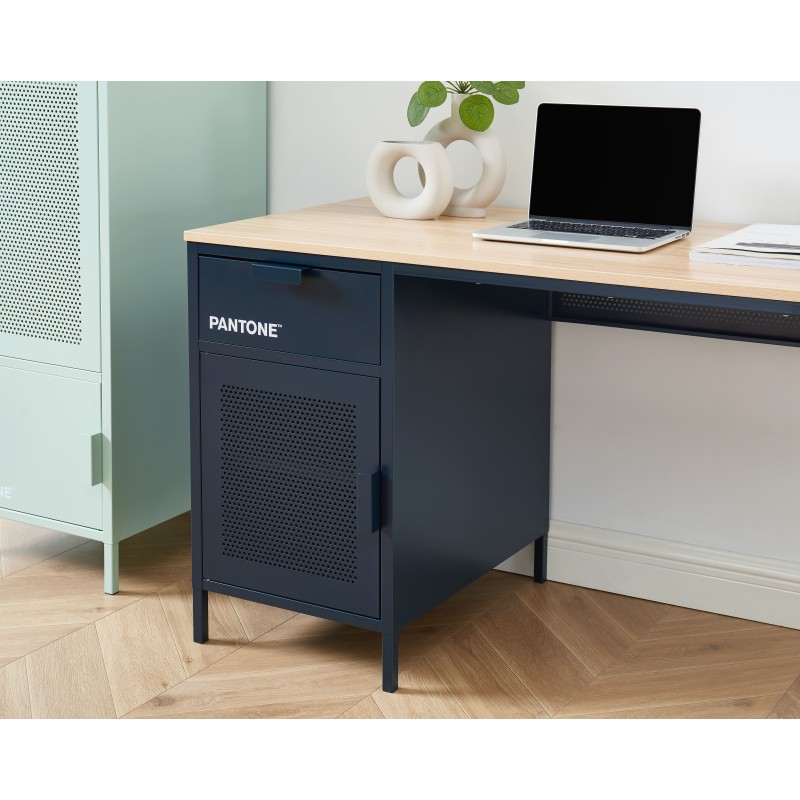 Bureau PANTONE métal bleu nuit 120cm