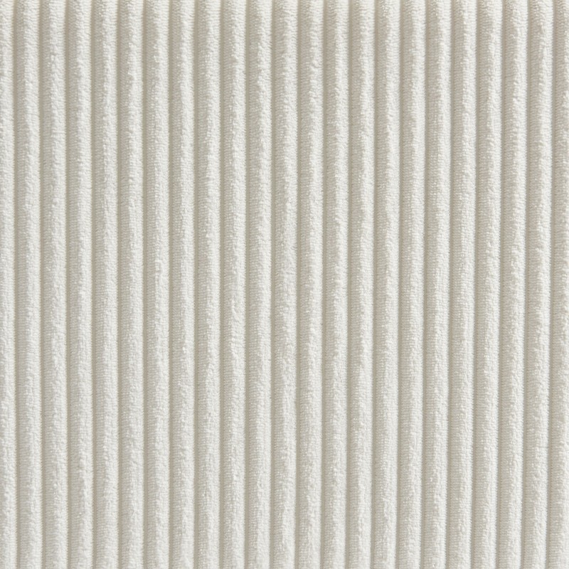 Lit coffre TAIJO velours cotelé écru 160x200 sommier inclus