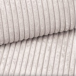 Canapé droit CAPUCINS convertible velours cotêlé beige 3 places