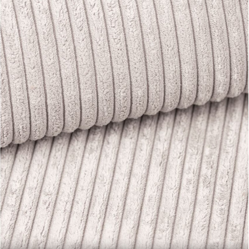 Canapé droit CAPUCINS convertible velours cotêlé beige 3 places