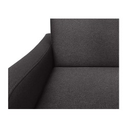 HORACE canapé convertible 3 places gris ardoise matelas Dunlopillo 140cm