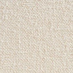 Lot de 2 chaises CIARA bouclette blanche et pieds métal noir