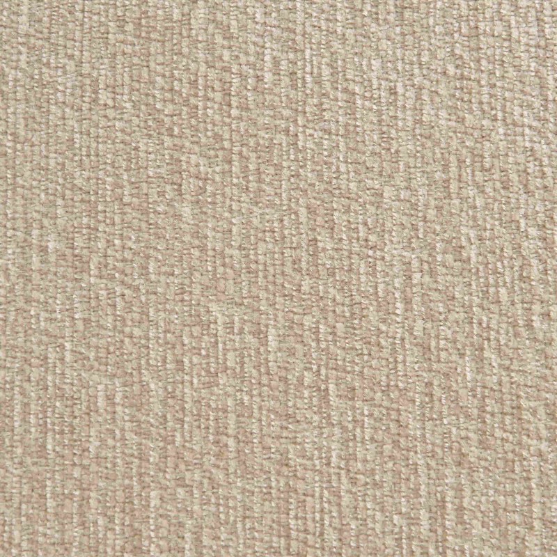 Lot de 2 tabourets CASSIE tissu chenille beige et pieds métal noir