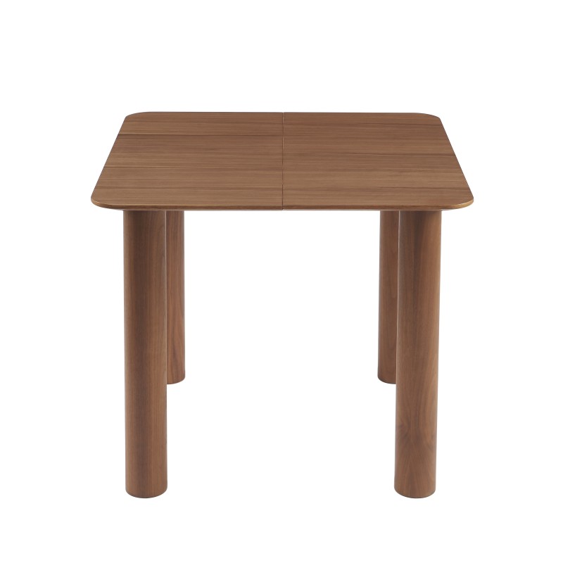 Table à manger PILAR placage noyer extensible 90-160cm