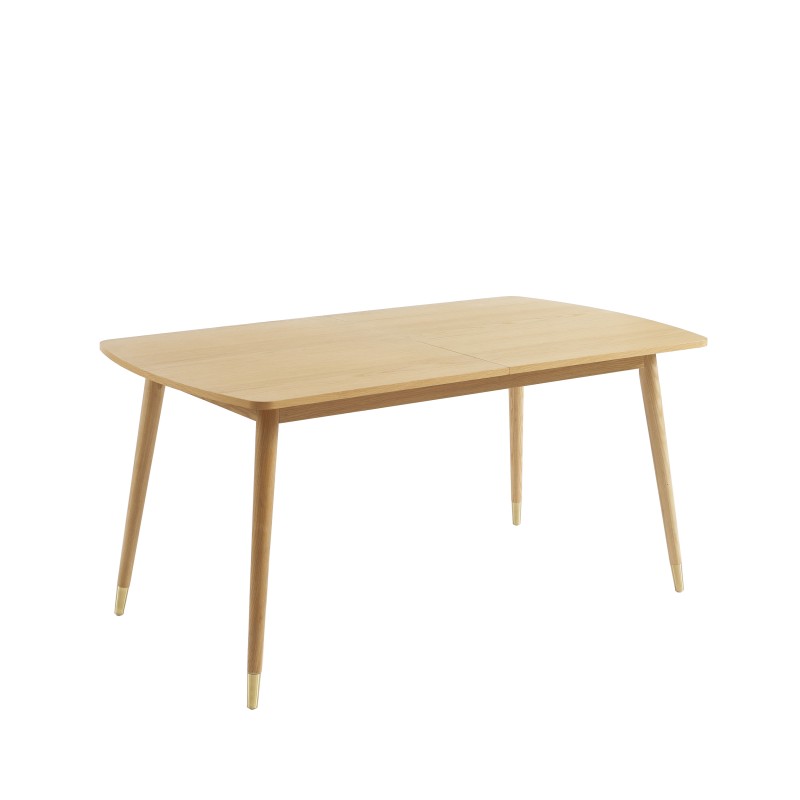 Table extensible LEON effet chêne 160-200cm