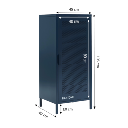 Caisson de bureau PANTONE métal bleu nuit h105cm