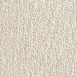 Lot de 2 tabourets CASSIE tissu chenille écru et pieds métal noir