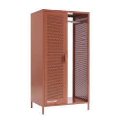 Vestiaire PANTONE métal terracotta avec penderie h145cm