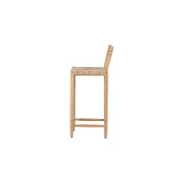 Lot de 2 tabourets de bar NAHA hauteur d'assise 75 cm
