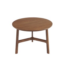 Tables gigognes DOLLY en placage frêne couleur noyer 