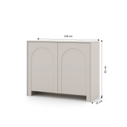 Buffet EDDA coloris cachemire 2 portes 100cm