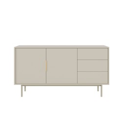 Buffet JONA coloris cachemire 2 portes 3 tiroirs 154cm