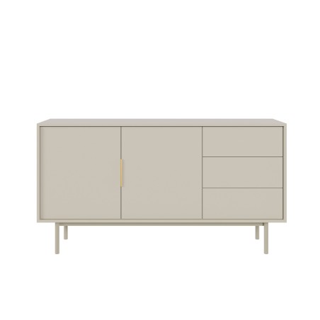 Buffet JONA coloris cachemire 2 portes 3 tiroirs 154cm