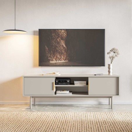 Meuble TV JONA coloris cachemire 154cm