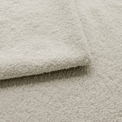 Canapé droit convertible BELEM 3 places tissu bouclette écru