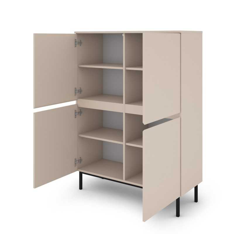 Buffet haut ARNI cachemire 4 portes 100cm