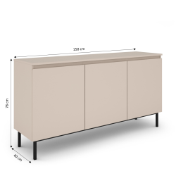 Buffet ARNI cachemire 3 portes 150cm