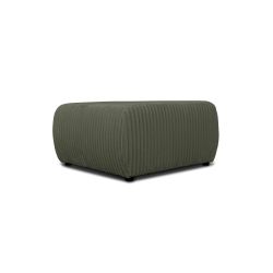 Pouf GLORIA velours côtelé vert sauge