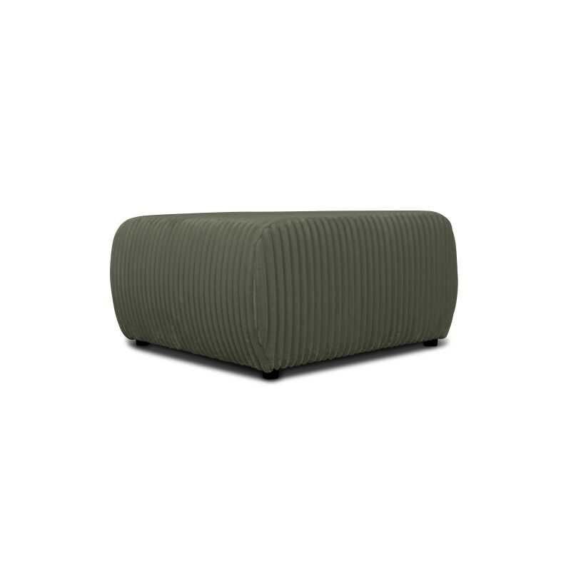 Pouf GLORIA velours côtelé vert sauge