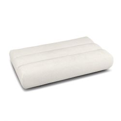 Canapé droit convertible PIO 3 places tissu bouclette écru