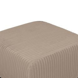 Pouf GLORIA velours côtelé taupe