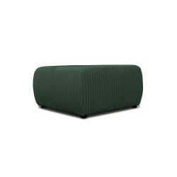 Pouf GLORIA velours côtelé vert kaki