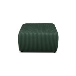 Pouf GLORIA velours côtelé vert kaki