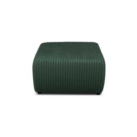 Pouf GLORIA velours côtelé vert kaki