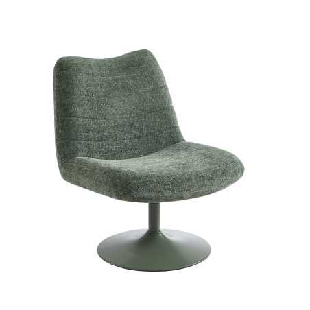 Fauteuil ANTEA tissu vert rotatif et inclinable