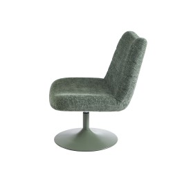 Fauteuil ANTEA tissu vert rotatif et inclinable