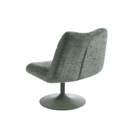 Fauteuil ANTEA tissu vert rotatif et inclinable