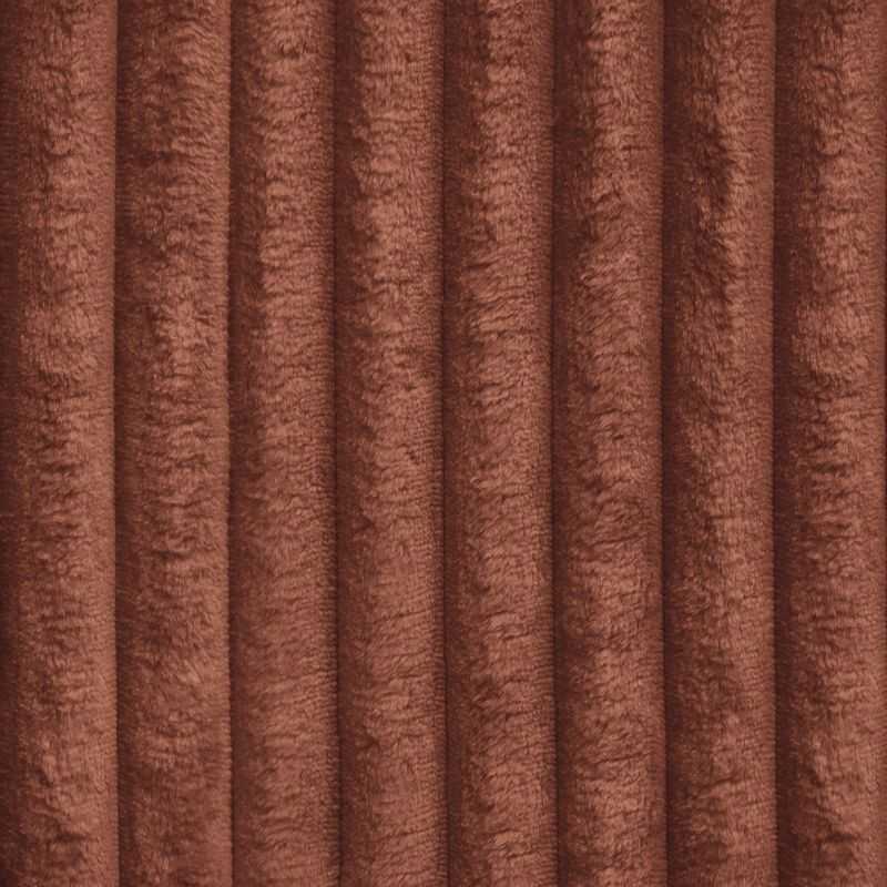 Pouf GLORIA velours côtelé terracotta