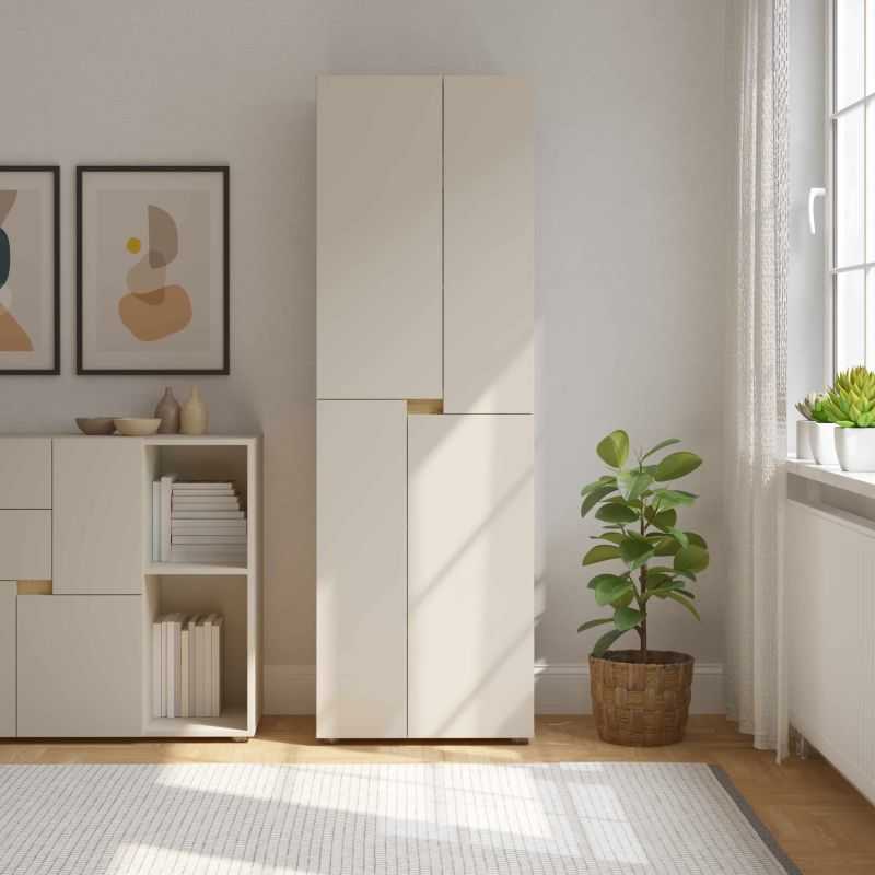 Armoire enfant INGA cachemire 4 portes h184cm