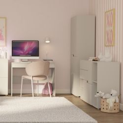 Bureau enfant INGA cachemire 1 tiroir 100cm