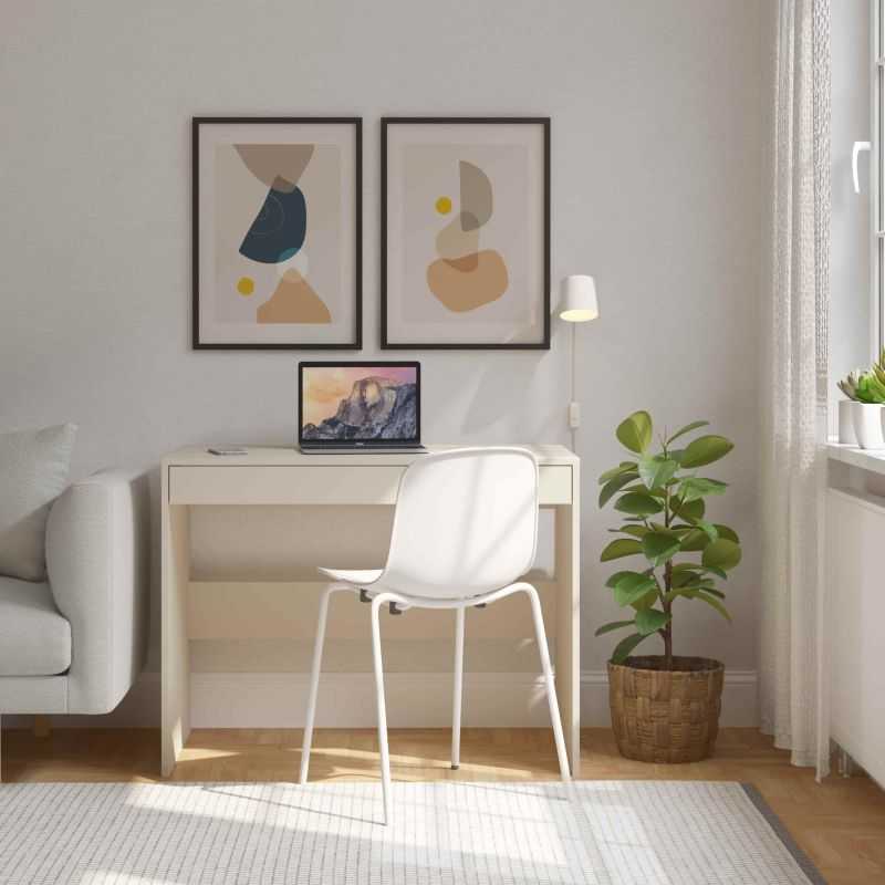 Bureau enfant INGA cachemire 1 tiroir 100cm