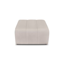 Pouf BELEM tissu chenille grège