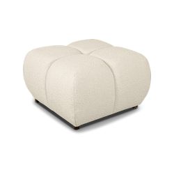 Pouf TASCA tissu bouclette grège