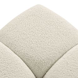 Pouf TASCA tissu bouclette grège