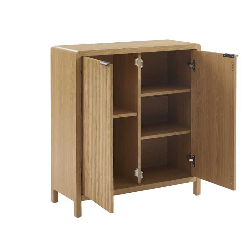 Buffet UTICA effet chêne 2 portes 30cm