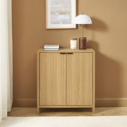 Buffet UTICA effet chêne 2 portes 30cm