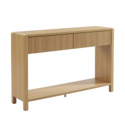 Console UTICA effet chêne 2 tiroirs 120cm