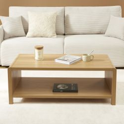 Table basse UTICA effet chêne