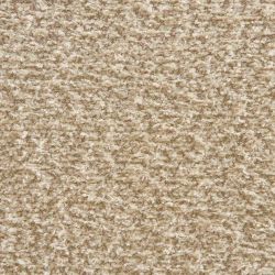Lot de 2 chaises NOA tissu bouclette beige pieds métal finition bois